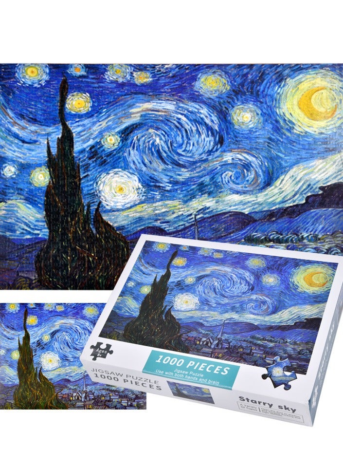 Adult Puzzle 1000 Pieces Paper Puzzle Educational Intellectual Stress Reduction DIY Big Puzzle Toy Cute Healing Boy Girl Gift - Image 3